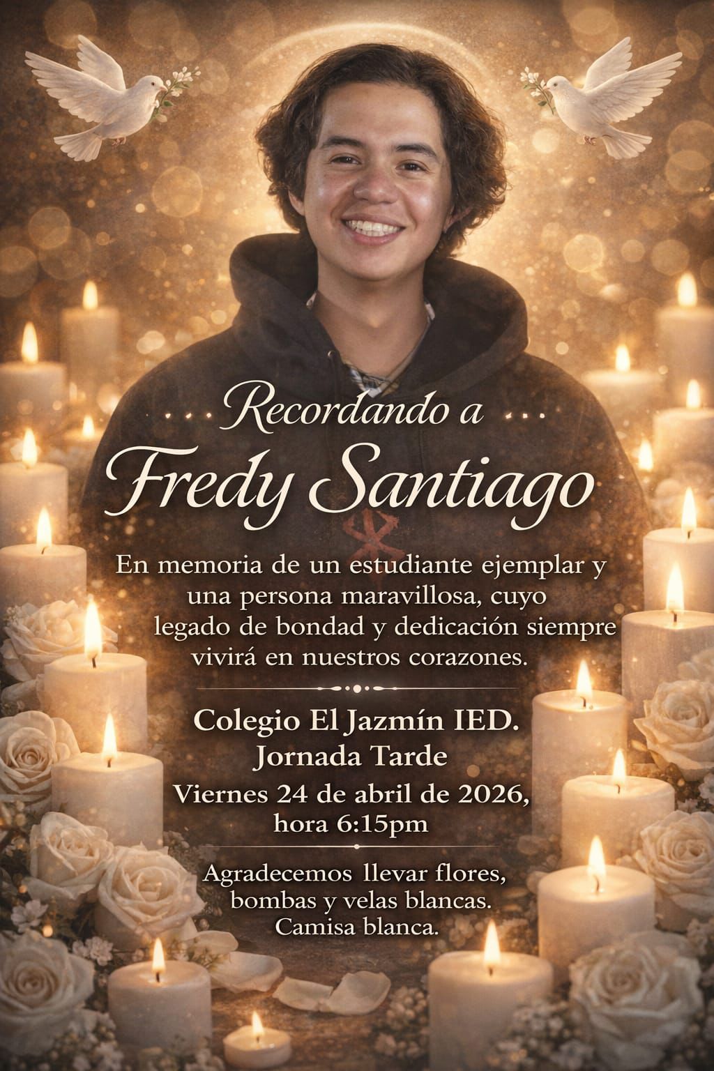 Recordando aun gran estudiante: Fredy Santiago