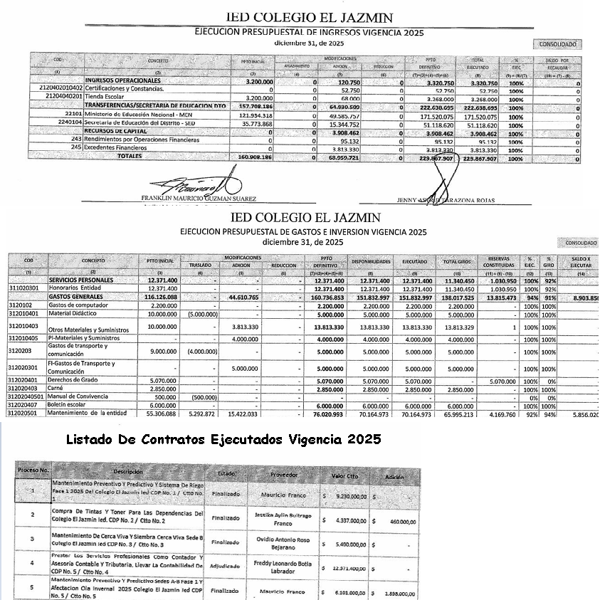 Informe Presupuestal 2025 